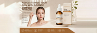 Ensemble de poudre lyophilisée au peptide de cuivre bleu à marque privée, poudre réparatrice apaisante lyophilisée pour les soins de la peau du visage