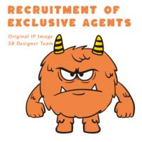 Porte-clés en peluche monstre américain étrange, doux et moelleux, forme 3D, 120x105mm, tendance SU4508, décoration de sac mignonne |   Recruter des Agents Exclusifs
