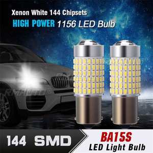 2 ชิ้น 144 SMD หลอดไฟ LED 1156 1073 1093 1129 1141 1159 1295 1459 1619 1651 1680 7506 BA15s S25 ไฟเลี้ยวรถ DC12-24V - Product Image 3