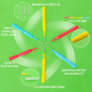 2026 fábrica top ventas Limpieza de goma suave paquete personalizado cepillo interdental - Product Image 6