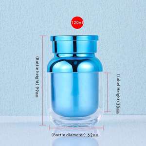 120ml Portable Medical Pill <b>Tablets</b> Vitamin Bottle Packaging <b>Container</b> <b>for</b> Medicine Electroplate Gold Bottle - Product Image 5