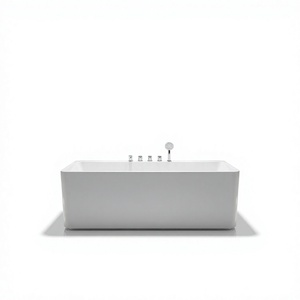 Baignoire <span class=keywords><strong>Spa</strong></span> Carrée Moderne OHO en Acrylique Écologique avec Thermostat et Vidange Central pour Hôtels - Product Image 4