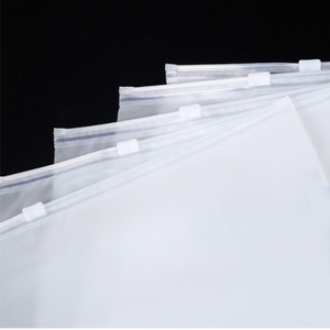 사용자 정의 매트 로고 인쇄 PE 지퍼 잠금 폴리 지퍼 잠금 젖빛 플라스틱 포장 가방 옷 - Product Image 6