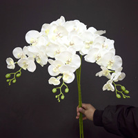Phalaenopsis Künstlicher Blumenstrauß Hochwertige Kunstblumen Hochzeitsdekoration Künstliche Orchideen Seidenblumen Chinesischer Stil