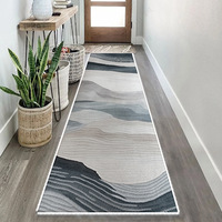 Nouveau design de tapis de couloir, tapis de salon sur mesure de grande taille, tapis rétro, tapis de couloir durables et lavables