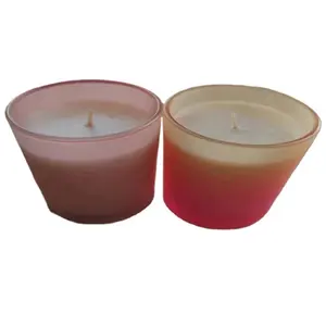 Velas perfumadas em frasco de vidro resistente a altas temperaturas, 100% cera de soja natural e 8% fragrância