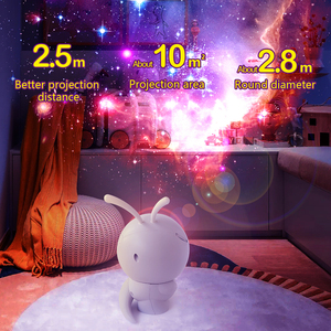 Star <b>Projector</b> Night <b>Light</b> Kids Room RGB Rechargeable Battery Included Soft Music Remote Control Safe Nursery Baby Bedroom <b>Light</b> - Product Image 3