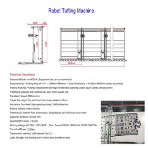 Machine à touffeter robotisée CNC entièrement automatique, de conception indépendante et nouvelle génération, pour la fabrication de tapis. - Product Image 5