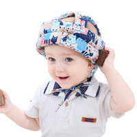 Casque réglable en coton pour bébé, protecteur de marche, anti-collision, pour enfant en bas âge