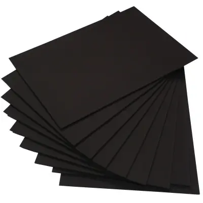 Excellent 80-800g black paper board for all arts and craft projects Virgin Wood Pulp Thick Black Paper card black board