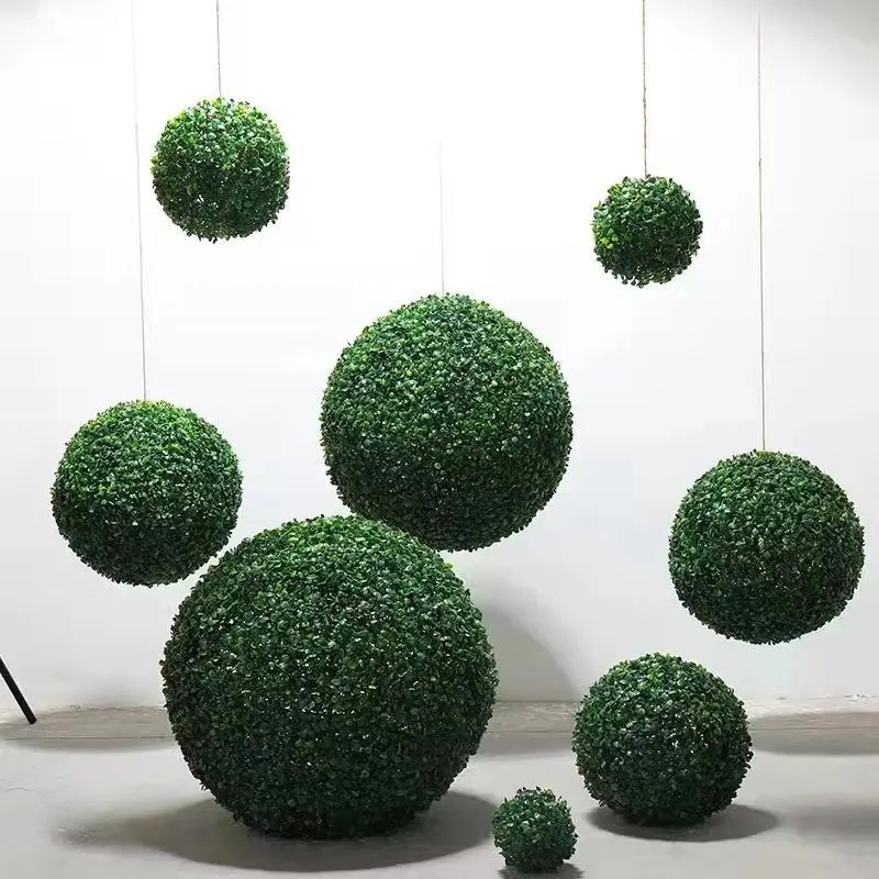 Hot Simulated Plant Grass Ball Millan Plant Shopping Mall Wedding Activities Hanging Ceiling Decorative Artificial Grass