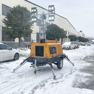 Multiusos 3500W Mástil telescópico Luz de inundación Deportes al aire libre Evento Torre Luz Generador diesel - Product Image 3