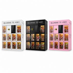 Máquina Expendedora de Flores NINIX, Inteligente, para Exteriores, Operada con Monedas, Floristería Automática, Ramos Frescos, Pantalla Táctil, Comercial, en Inglés - Product Image 2