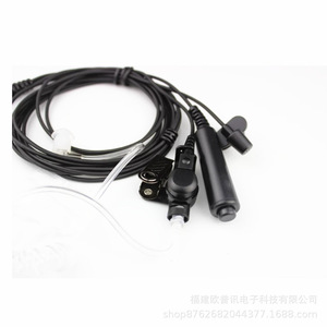 Oppxun Walkie Talkie Headset 1.2m PTT <b>Microphone</b> Air Duct Earphone For GP88 68 M - Product Image 2