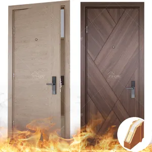 China commercial and residential building 20 45 60 minutes fire rated wood door internal fire doors FD30 FD60 fire safety doors