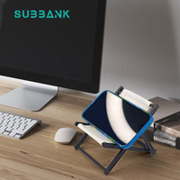 Support de téléphone portable personnalisable avec logo par sublimation, modèle Subbank, en plastique et lin, pour support de téléphone