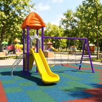 Balançoires d'extérieur de bonne qualité pour toboggan et ensemble de balançoires de parc, aire de jeux extérieure