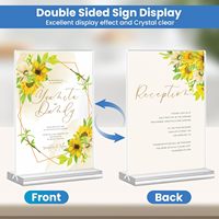 Support Magnétique Personnalisé pour Panneau en Acrylique A4 A5 A6, Porte-Menu de Table, Cadre Photo en Acrylique pour Marketing et Publicité