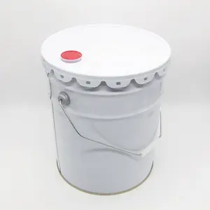 Barril de folha de flandres com impressão personalizada 20L balde vazio balde de flores tambor flangeado