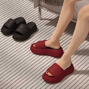 Mules d'été pour femmes en EVA, à semelle épaisse, rehaussantes, à bout souple, design transfrontalier, plateforme plate, idéales pour la maison - Product Image 2