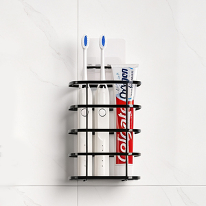 Chic Black 201 Stainless Steel <b>Toothpaste</b> <b>Holder</b> Caddy for Bathroom Toiletries Neat Storage - Product Image 6