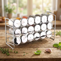Panier de rangement portable en fil métallique pour cuisine, support multifonctionnel pour épices, organiseur et présentoir pour la maison