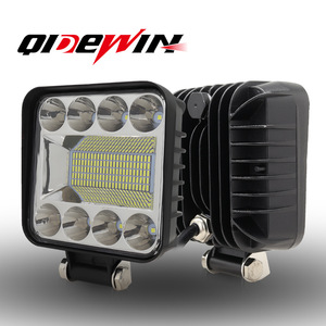 Square 4-Inch 128 LED <b>Work</b> <b>Light</b> Off-Road Vehicle Spotlights Engineering Auxiliary <b>Lights</b> Modification - Product Image 4
