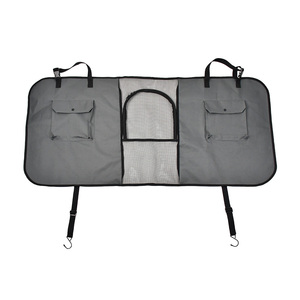 Nouvelle arrivée, barrière de voiture de luxe pour <span class=keywords><strong>chien</strong></span> de grande et moyenne taille, barrière pour animaux de compagnie en Oxford pour véhicule, voiture avec deux poches, fermeture éclair, fenêtre - Product Image 5
