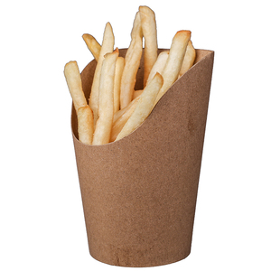 Caja <span class=keywords><strong>de</strong></span> Papel Kraft Marrón Ecológica y Reciclable para Papas Fritas, Vaso <span class=keywords><strong>de</strong></span> Papel con Tapa Inclinada para Papas Fritas, para Restaurantes <span class=keywords><strong>de</strong></span> Hamburguesas, Suministro al por Mayor - Product Image 5