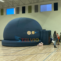 Dôme de cinéma gonflable mobile et portable 360° pour projection de films, type tente planétarium