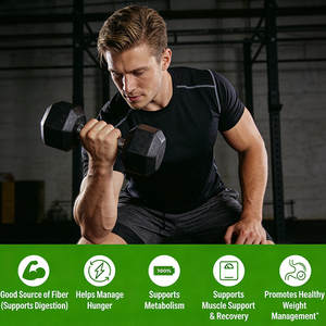 Özel etiket yeşil <span class=keywords><strong>Protein</strong></span> tozu Vegan tozu alerjen yok bezelye proteini peptid tozu - Product Image 4