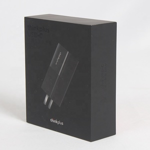 Black Rigid Recyclable Cardboard Gift Box for Consumer Electronics Wholesale Custom Size Fancy Gift Paper Box