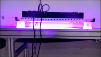 Lampe de polymérisation UV LED portable 1800W (365/395) 260mm avec source de lumière violette, équipement de post-presse UV portatif refroidi par air pour colle