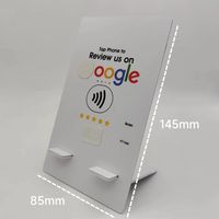 Support NFC pour carte Google Review économique 13,56 MHz avec impression de code QR, menu NFC sur table avec lien de commande