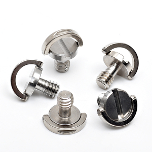 Vis à tête fraisée en acier inoxydable CNC 1/4 avec anneau en D pour trépied, vis à molette dissimulée, accessoires pour appareil photo reflex numérique, étanche, haute précision - Product Image 1