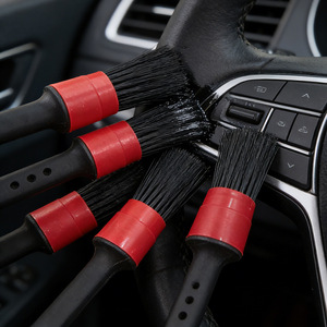 Cepillo de cerdas suaves para lavado de autos, juego de 5 cepillos para detalles de autos, cepillo para detalles interiores, cepillo para limpieza de rejillas de ventilación - Product Image 2