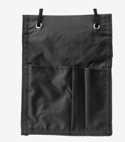 Pemegang lencana dompet leher nilon kustom cetak kartu ID konferensi dua sisi