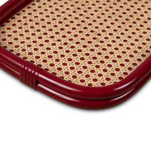 Plateaux de service en rotin faits main vintage boho, plateaux de rangement en osier pour la décoration de la maison - Product Image 5