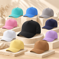 Casquette Snapback perforée au laser, séchage rapide, 5 panneaux, polyester respirant, ajustable, vierge, pour golf, course à pied, activités de plein air, baseball