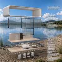 Pod de bureau préfabriqué modulaire personnalisé, conteneur extensible pour la vie et le travail en plein air, maison préfabriquée pour les cabines Apple