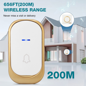 Telecomando <span class=keywords><strong>campanello</strong></span> <span class=keywords><strong>a</strong></span> batteria <span class=keywords><strong>campanello</strong></span> porta <span class=keywords><strong>senza</strong></span> <span class=keywords><strong>fili</strong></span> casa intelligente gamma 200m 45 pezzi musica <span class=keywords><strong>campanello</strong></span> di benvenuto - Product Image 3