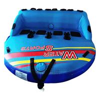 Tube gonflable de sports nautiques remorquable avec dossier pour hommes et femmes, idéal pour le lac et la plage