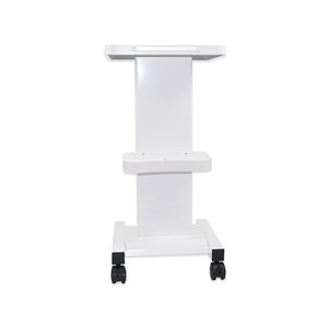 Chariot de salon en acier inoxydable, chariot pivotant à 360 degrés, chariot portable pour la beauté et la coiffure, chariot de maquillage moderne - Product Image 3
