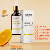 Nouveau sérum anti-âge éclaircissant à la vitamine C et à l'acide hyaluronique avec collagène pour le soin de la peau du visage, du cou et des mains