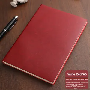 Custom Logo Colour A5 Eenvoudige <span class=keywords><strong>Notebook</strong></span> Zachte Hoes Verdikte Lederen Oppervlak Bedrijfskantoor Dagboek Bedrijf Promotionele <span class=keywords><strong>Notebook</strong></span> - Product Image 6