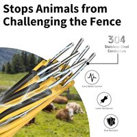 Agrarische elektrische afrasteringsdraad HDPE SS Polywire voor schapen- en olifantenbescherming Australië 500m lengte 2mm diameter milieuvriendelijk