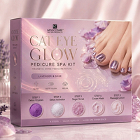Kit de Pédicure Détox Effervescente Qualité Salon, Réaction Pétillante Puissante, Soin des Pieds en 5 Étapes, Kit Spa Pedi pour Détaillants en Fournitures Onglerie