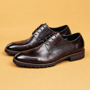 Zapatos de Cuero de Lujo Versátiles de Alta Calidad para Hombre 2026 - Zapatos Formales de Negocios con Aumento de Altura y Antideslizantes - Product Image 2