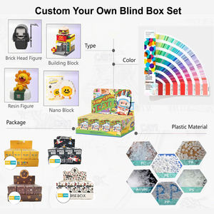 Caja Sorpresa de <span class=keywords><strong>Mini</strong></span> Bloques de Construcción Personalizados al por Mayor, Diseña tu Propia Caja de Regalo Misteriosa, Juguete de Plástico Personalizado con Logotipo - Product Image 2