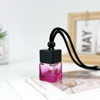 Diffuseur d'huiles essentielles pour voiture, flacon de parfum miniature de luxe, 8 ml, pendentif en verre dégradé, pour l'intérieur de la voiture